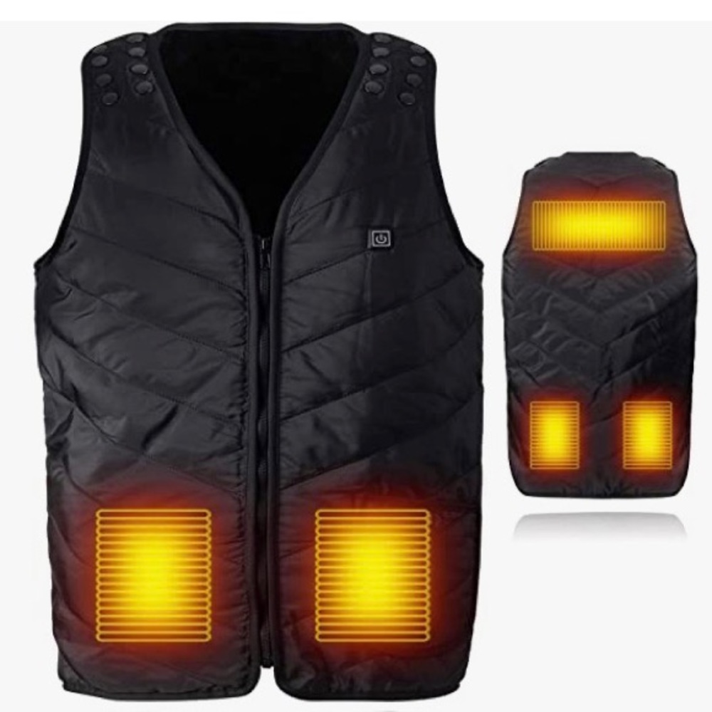 Unisex Electric USB Heated Vest Adjustable Size OPEN BOX Tested
